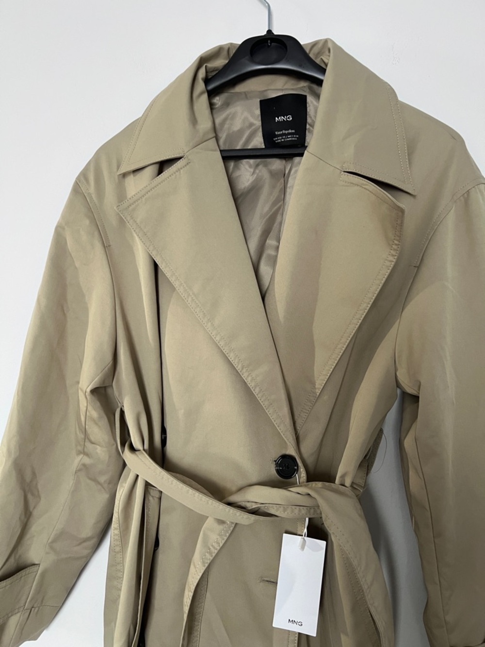 Mango Taupe Trench Coat with Belt - Picture 4 of 9